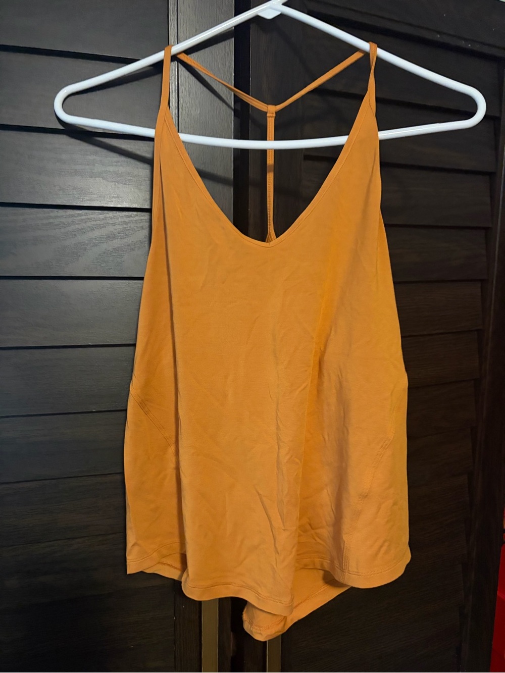 Lululemon athletica Orange Strappy T-Back Camisole, Sz 4